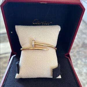 Cartier Juste Un Clou Diamond and Gold Nail-Inspired Bracelet